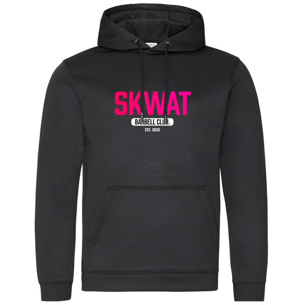 Skwat  - Barbell 200 Club Sports polyester hoodie Thumbnail